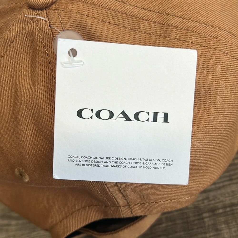 ✨Coach in Light Saddle Embroidered Logo Baseball Cap - Picture 6 of 9